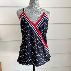 Bailey 44 Tete-a-Tete Floral Camisole Scarf Top- Midnight Multi size M